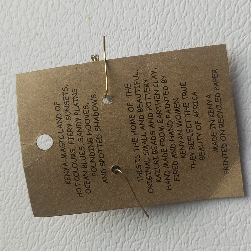 Kazuri earrings. NEW - Picture 3 of 5